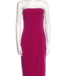 JAY GODFREY Strapless Knee-Length Dress